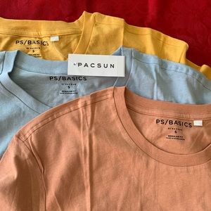 Pacsun Basics Three Pack Lubbock Relaxed T-Shirts
